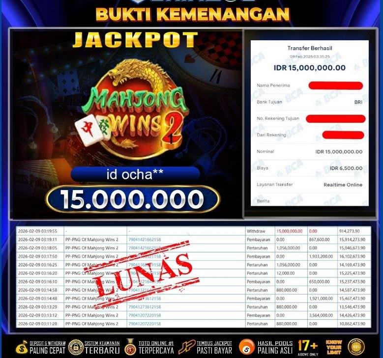 SKWSLOT : Bukti Pembayaran JP13