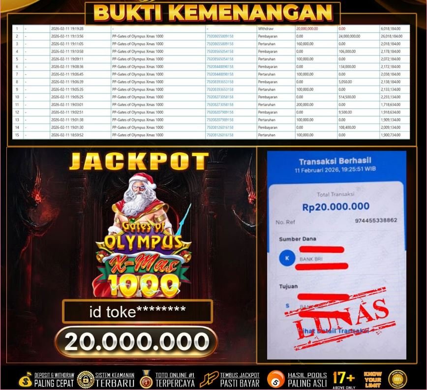 SKWSLOT : Bukti Pembayaran JP20